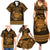 Personalized Radnorshire Sir Faesyfed Family Matching Summer Maxi Dress and Hawaiian Shirt Gold Oak Tree Of Life Celtic-inspired - Wonder Print Shop