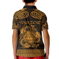 Personalized Radnorshire Sir Faesyfed Kid Polo Shirt Gold Oak Tree Of Life Celtic-inspired - Wonder Print Shop