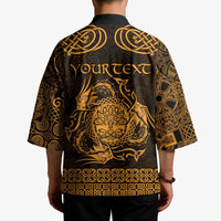 Personalized Radnorshire Sir Faesyfed Kimono Gold Oak Tree Of Life Celtic-inspired - Wonder Print Shop