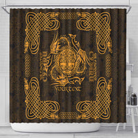 Personalized Radnorshire Sir Faesyfed Shower Curtain Gold Oak Tree Of Life Celtic-inspired - Wonder Print Shop