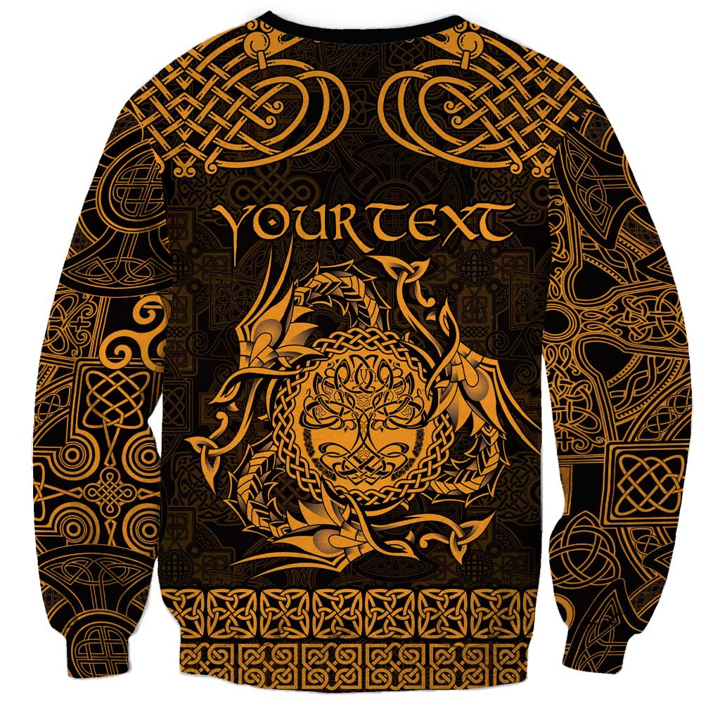 Personalized Radnorshire Sir Faesyfed Sweatshirt Gold Oak Tree Of Life Celtic-inspired - Wonder Print Shop
