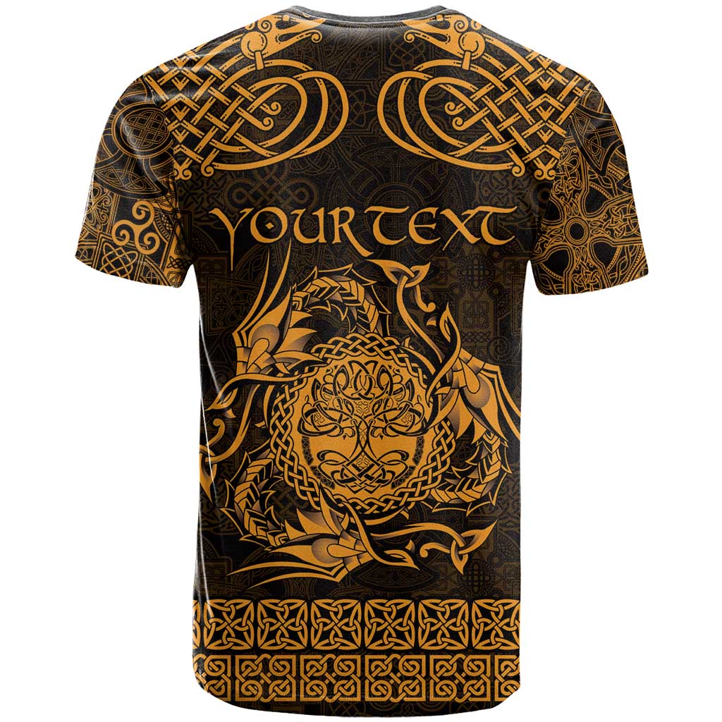 Personalized Radnorshire Sir Faesyfed T Shirt Gold Oak Tree Of Life Celtic-inspired - Wonder Print Shop