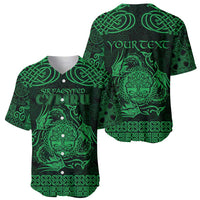 Personalized Radnorshire Sir Faesyfed Baseball Jersey Green Oak Tree Of Life Celtic-inspired - Wonder Print Shop