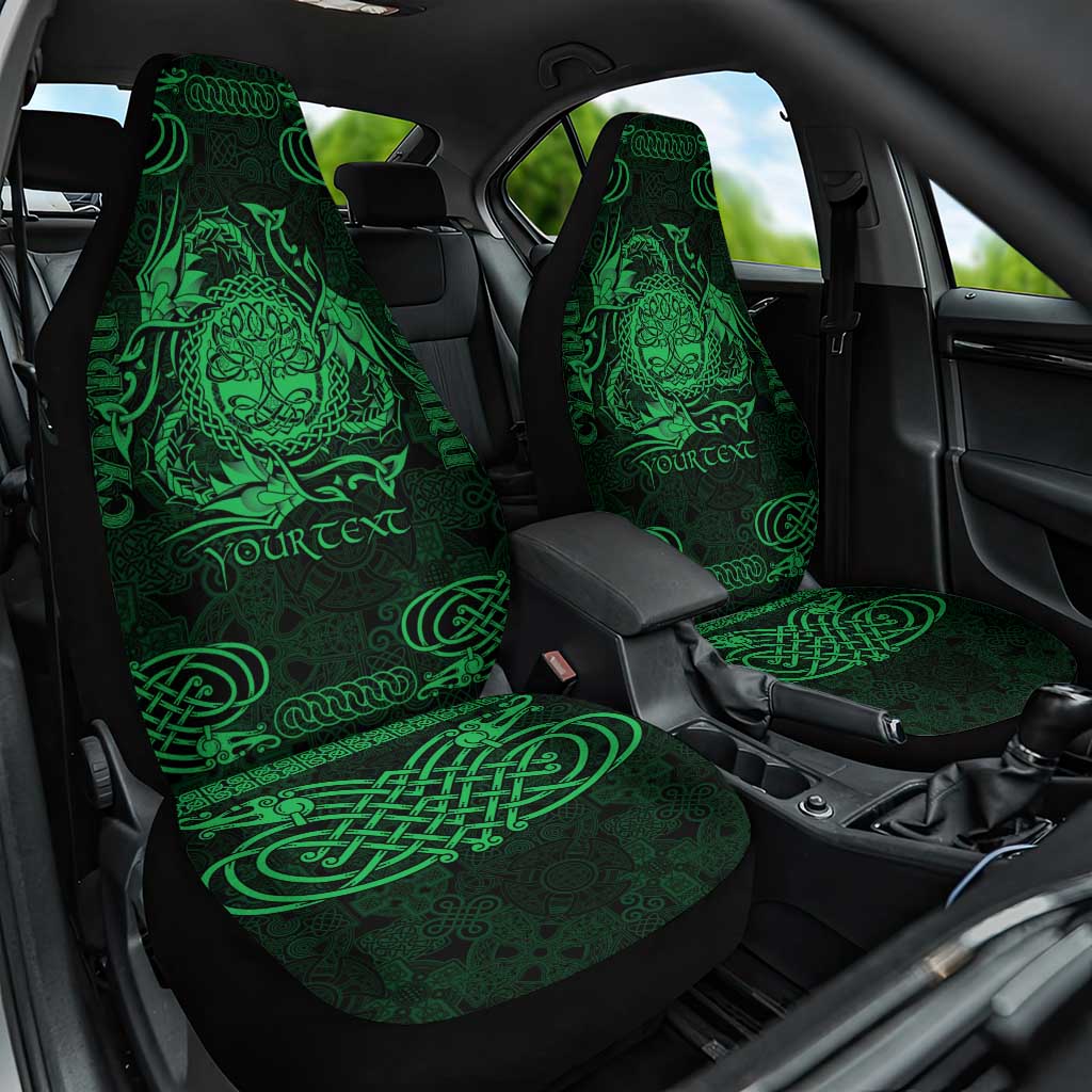 Personalized Radnorshire Sir Faesyfed Car Seat Cover Green Oak Tree Of Life Celtic-inspired - Wonder Print Shop