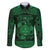 Personalized Radnorshire Sir Faesyfed Family Matching Long Sleeve Bodycon Dress and Hawaiian Shirt Green Oak Tree Of Life Celtic-inspired - Wonder Print Shop