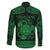 Personalized Radnorshire Sir Faesyfed Family Matching Long Sleeve Bodycon Dress and Hawaiian Shirt Green Oak Tree Of Life Celtic-inspired - Wonder Print Shop