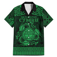 Personalized Radnorshire Sir Faesyfed Family Matching Mermaid Dress and Hawaiian Shirt Green Oak Tree Of Life Celtic-inspired - Wonder Print Shop
