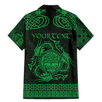 Personalized Radnorshire Sir Faesyfed Family Matching Mermaid Dress and Hawaiian Shirt Green Oak Tree Of Life Celtic-inspired - Wonder Print Shop