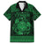Personalized Radnorshire Sir Faesyfed Family Matching Off The Shoulder Long Sleeve Dress and Hawaiian Shirt Green Oak Tree Of Life Celtic-inspired - Wonder Print Shop