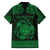 Personalized Radnorshire Sir Faesyfed Family Matching Off The Shoulder Long Sleeve Dress and Hawaiian Shirt Green Oak Tree Of Life Celtic-inspired - Wonder Print Shop