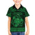 Personalized Radnorshire Sir Faesyfed Family Matching Off The Shoulder Long Sleeve Dress and Hawaiian Shirt Green Oak Tree Of Life Celtic-inspired - Wonder Print Shop