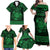 Personalized Radnorshire Sir Faesyfed Family Matching Off Shoulder Maxi Dress and Hawaiian Shirt Green Oak Tree Of Life Celtic-inspired - Wonder Print Shop