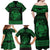 Personalized Radnorshire Sir Faesyfed Family Matching Off Shoulder Maxi Dress and Hawaiian Shirt Green Oak Tree Of Life Celtic-inspired - Wonder Print Shop