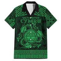 Personalized Radnorshire Sir Faesyfed Family Matching Tank Maxi Dress and Hawaiian Shirt Green Oak Tree Of Life Celtic-inspired - Wonder Print Shop