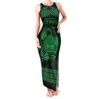 Personalized Radnorshire Sir Faesyfed Family Matching Tank Maxi Dress and Hawaiian Shirt Green Oak Tree Of Life Celtic-inspired - Wonder Print Shop
