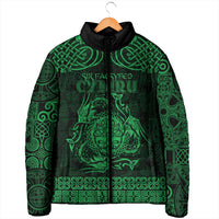 Personalized Radnorshire Sir Faesyfed Padded Jacket Green Oak Tree Of Life Celtic-inspired - Wonder Print Shop
