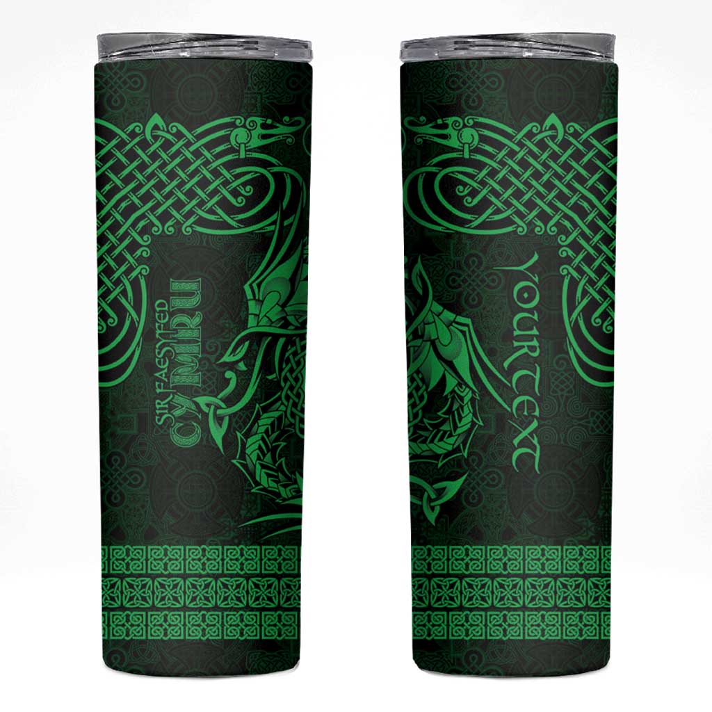 Personalized Radnorshire Sir Faesyfed Skinny Tumbler Green Oak Tree Of Life Celtic-inspired - Wonder Print Shop