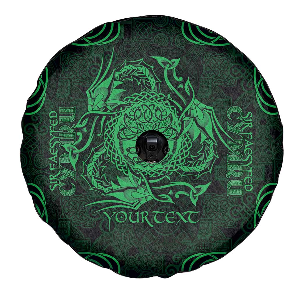 Personalized Radnorshire Sir Faesyfed Spare Tire Cover Green Oak Tree Of Life Celtic-inspired - Wonder Print Shop