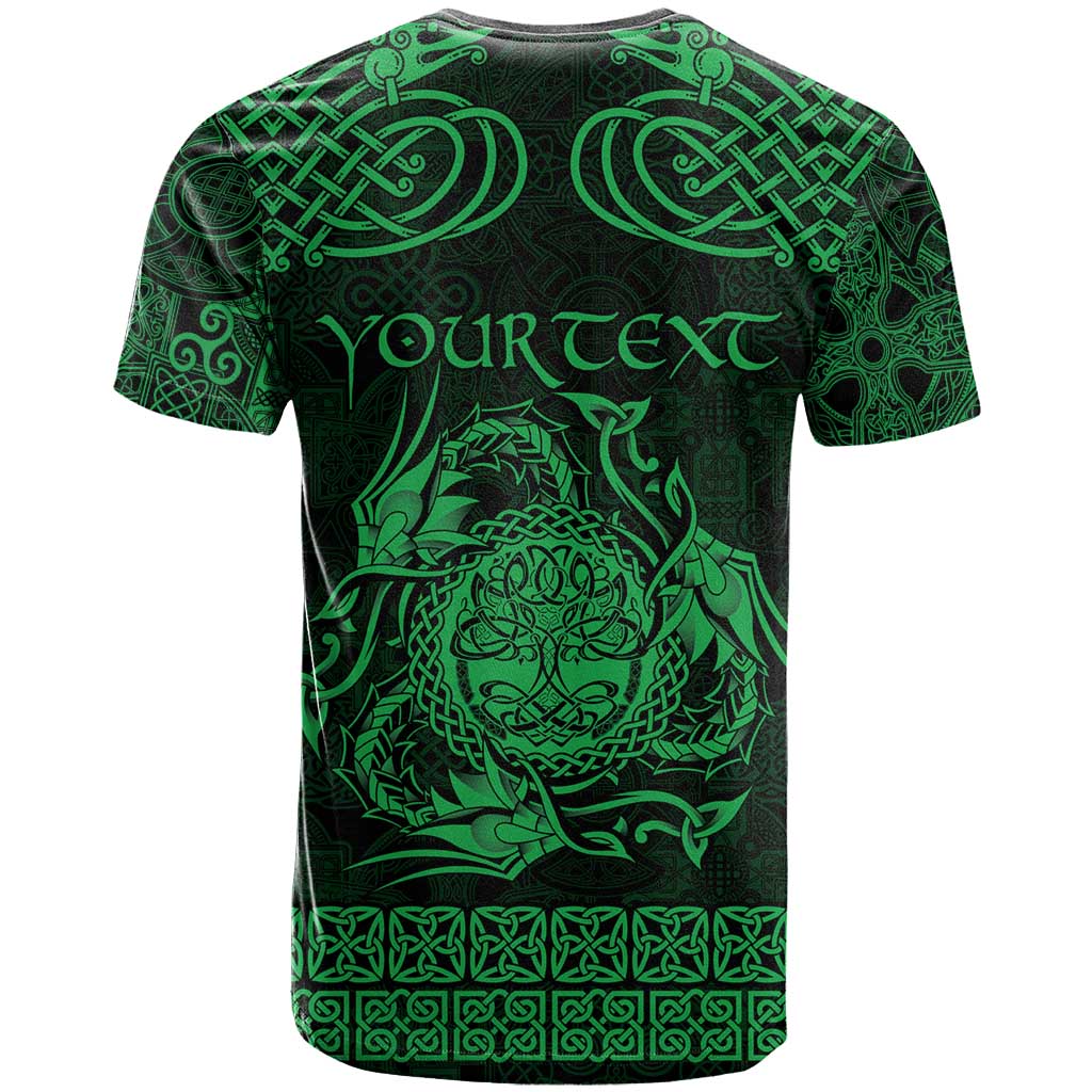 Personalized Radnorshire Sir Faesyfed T Shirt Green Oak Tree Of Life Celtic-inspired - Wonder Print Shop