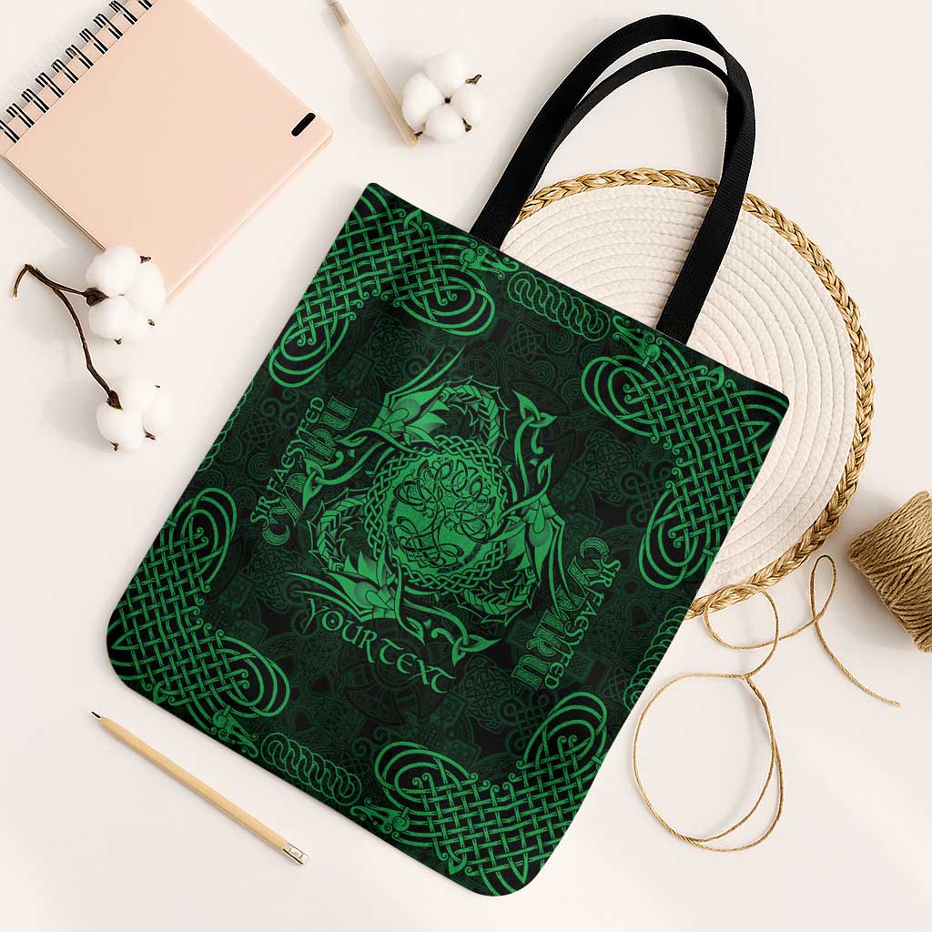 Personalized Radnorshire Sir Faesyfed Tote Bag Green Oak Tree Of Life Celtic-inspired - Wonder Print Shop