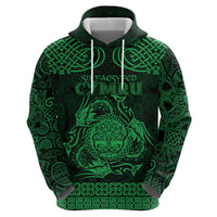 Personalized Radnorshire Sir Faesyfed Zip Hoodie Green Oak Tree Of Life Celtic-inspired - Wonder Print Shop