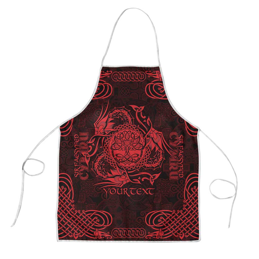 Personalized Radnorshire Sir Faesyfed Apron Red Oak Tree Of Life Celtic-inspired - Wonder Print Shop