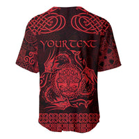 Personalized Radnorshire Sir Faesyfed Baseball Jersey Red Oak Tree Of Life Celtic-inspired - Wonder Print Shop