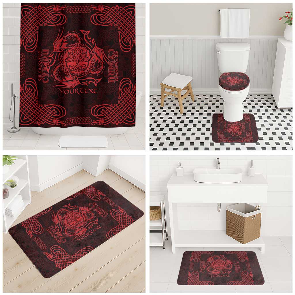 Personalized Radnorshire Sir Faesyfed Bathroom Set Red Oak Tree Of Life Celtic-inspired - Wonder Print Shop