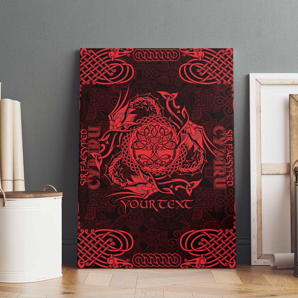 Personalized Radnorshire Sir Faesyfed Canvas Wall Art Red Oak Tree Of Life Celtic-inspired - Wonder Print Shop