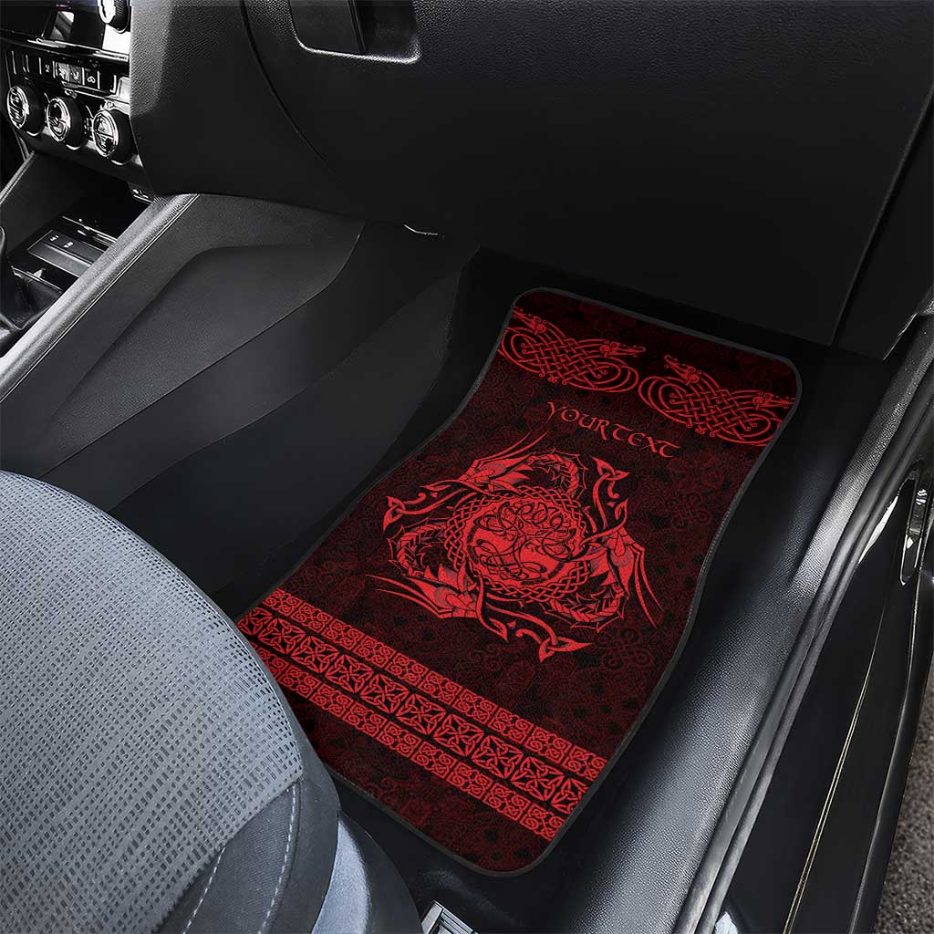 Personalized Radnorshire Sir Faesyfed Car Mats Red Oak Tree Of Life Celtic-inspired - Wonder Print Shop