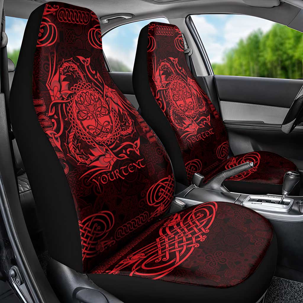 Personalized Radnorshire Sir Faesyfed Car Seat Cover Red Oak Tree Of Life Celtic-inspired - Wonder Print Shop