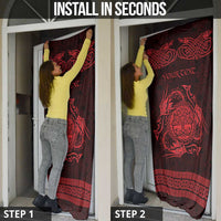 Personalized Radnorshire Sir Faesyfed Door Cover Red Oak Tree Of Life Celtic-inspired - Wonder Print Shop