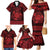 Personalized Radnorshire Sir Faesyfed Family Matching Mermaid Dress and Hawaiian Shirt Red Oak Tree Of Life Celtic-inspired - Wonder Print Shop