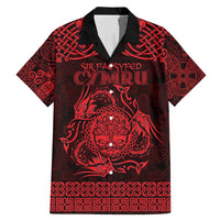 Personalized Radnorshire Sir Faesyfed Family Matching Mermaid Dress and Hawaiian Shirt Red Oak Tree Of Life Celtic-inspired - Wonder Print Shop