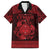 Personalized Radnorshire Sir Faesyfed Family Matching Off Shoulder Maxi Dress and Hawaiian Shirt Red Oak Tree Of Life Celtic-inspired - Wonder Print Shop
