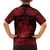 Personalized Radnorshire Sir Faesyfed Family Matching Short Sleeve Bodycon Dress and Hawaiian Shirt Red Oak Tree Of Life Celtic-inspired - Wonder Print Shop
