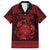 Personalized Radnorshire Sir Faesyfed Family Matching Short Sleeve Bodycon Dress and Hawaiian Shirt Red Oak Tree Of Life Celtic-inspired - Wonder Print Shop