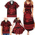 Personalized Radnorshire Sir Faesyfed Family Matching Summer Maxi Dress and Hawaiian Shirt Red Oak Tree Of Life Celtic-inspired - Wonder Print Shop