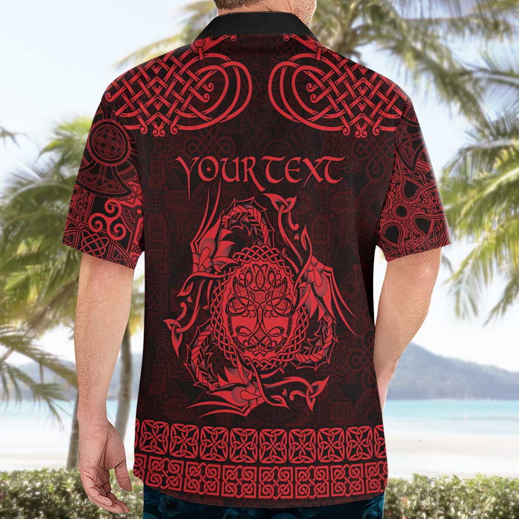 Personalized Radnorshire Sir Faesyfed Hawaiian Shirt Red Oak Tree Of Life Celtic-inspired - Wonder Print Shop