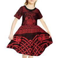 Personalized Radnorshire Sir Faesyfed Kid Short Sleeve Dress Red Oak Tree Of Life Celtic-inspired - Wonder Print Shop