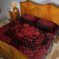 Personalized Radnorshire Sir Faesyfed Quilt Bed Set Red Oak Tree Of Life Celtic-inspired - Wonder Print Shop