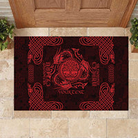 Personalized Radnorshire Sir Faesyfed Rubber Doormat Red Oak Tree Of Life Celtic-inspired - Wonder Print Shop