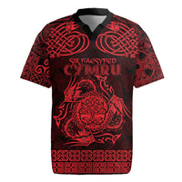 Personalized Radnorshire Sir Faesyfed Rugby Jersey Red Oak Tree Of Life Celtic-inspired - Wonder Print Shop
