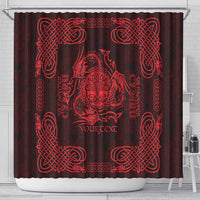 Personalized Radnorshire Sir Faesyfed Shower Curtain Red Oak Tree Of Life Celtic-inspired - Wonder Print Shop