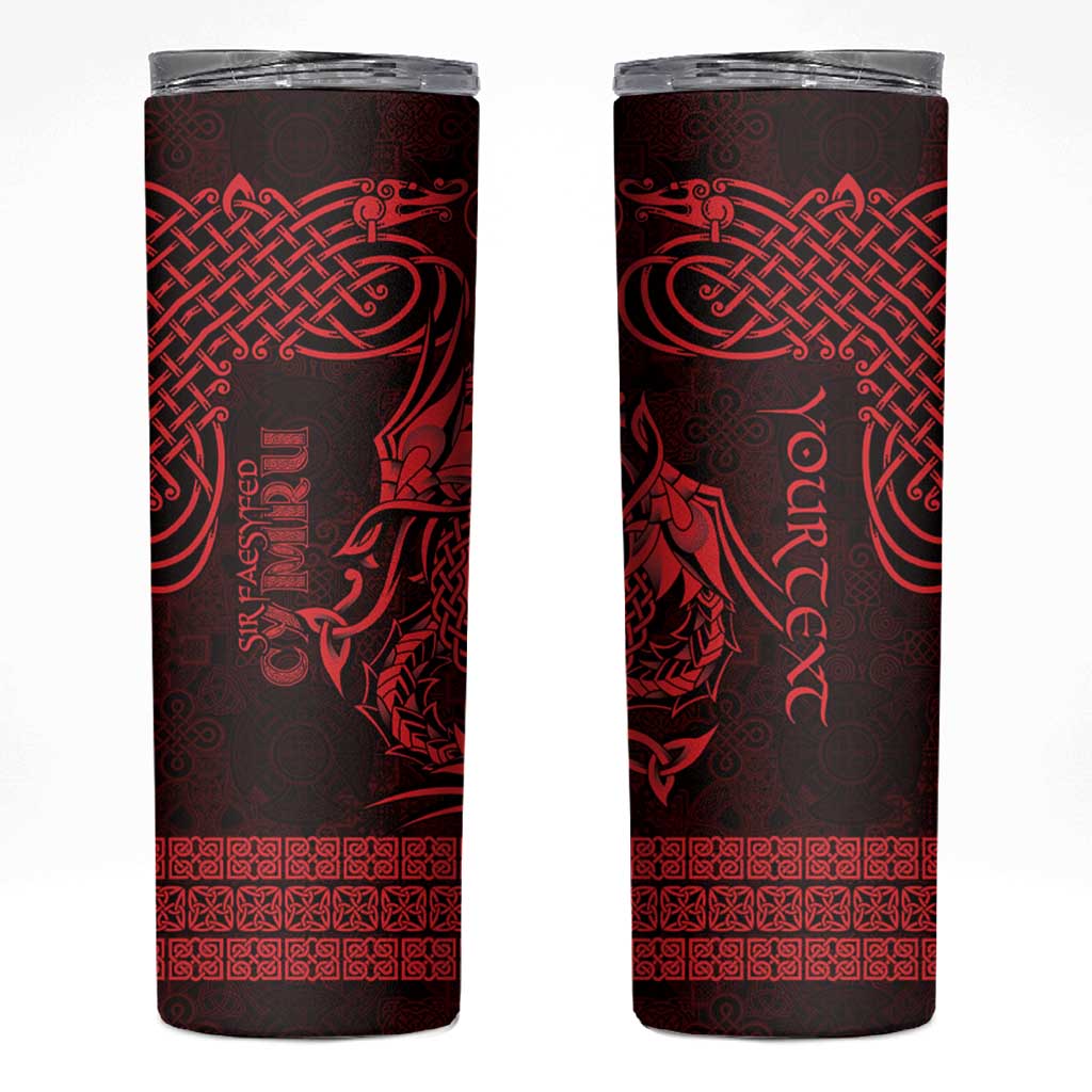 Personalized Radnorshire Sir Faesyfed Skinny Tumbler Red Oak Tree Of Life Celtic-inspired - Wonder Print Shop
