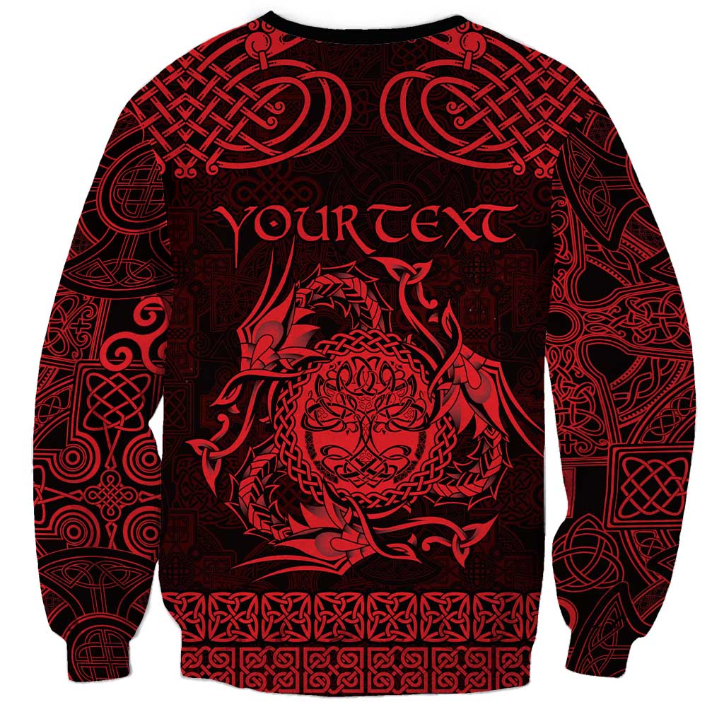 Personalized Radnorshire Sir Faesyfed Sweatshirt Red Oak Tree Of Life Celtic-inspired - Wonder Print Shop