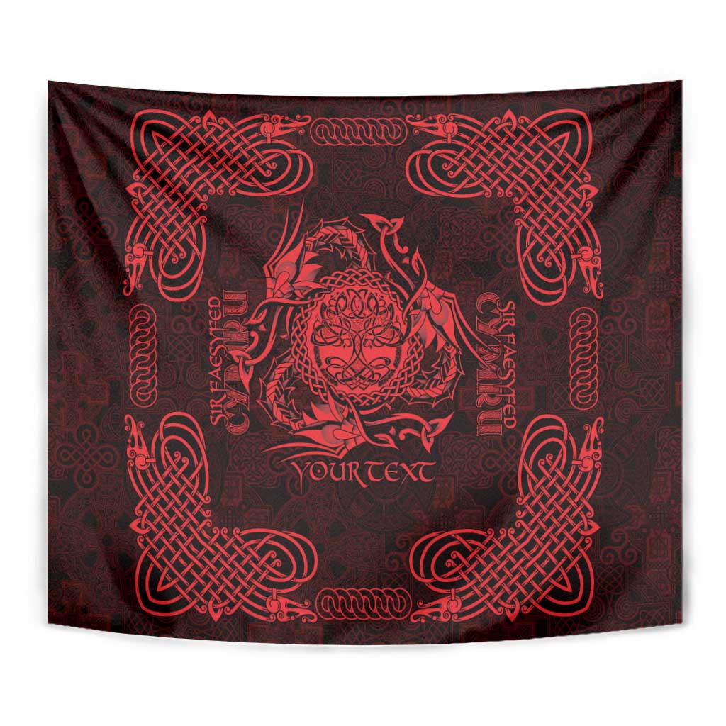 Personalized Radnorshire Sir Faesyfed Tapestry Red Oak Tree Of Life Celtic-inspired - Wonder Print Shop