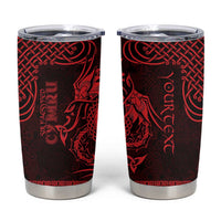 Personalized Radnorshire Sir Faesyfed Tumbler Cup Red Oak Tree Of Life Celtic-inspired - Wonder Print Shop