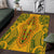 Africa Dashiki Area Rug African Tribal Art Mixed Polynesian Tattoo Gold Color Unique LT9 - Wonder Print Shop