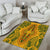 Africa Dashiki Area Rug African Tribal Art Mixed Polynesian Tattoo Gold Color Unique LT9 - Wonder Print Shop